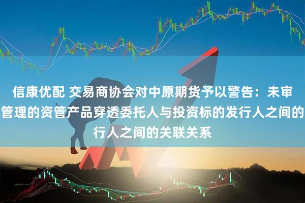 信康优配 交易商协会对中原期货予以警告:未审慎核查其管理的资管产品穿透委托人与投资标的发行人之间的关联关系