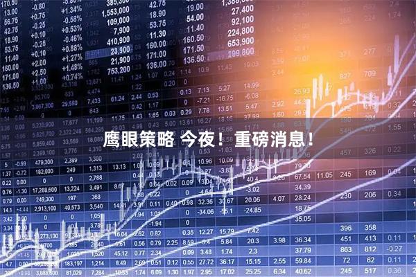 鹰眼策略 今夜!重磅消息!