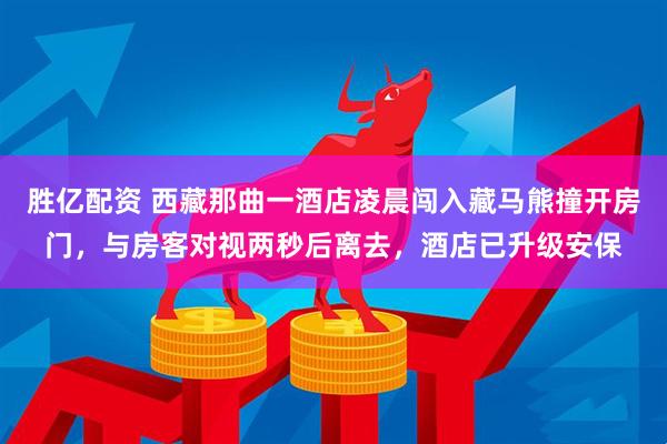 胜亿配资 西藏那曲一酒店凌晨闯入藏马熊撞开房门，与房客对视两秒后离去，酒店已升级安保